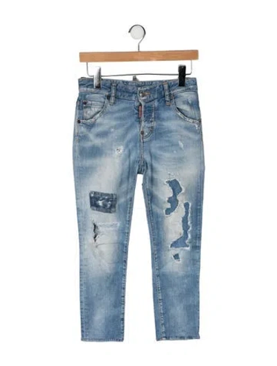 Pre-owned Dsquared2 Mid-rise Skinny Leg Jeans In Blue