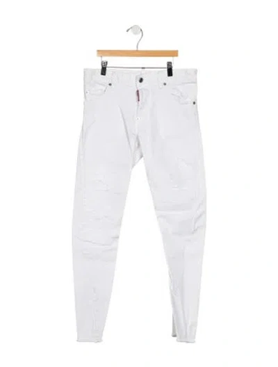 Pre-owned Dsquared2 Mid-rise Skinny Leg Jeans In Blue
