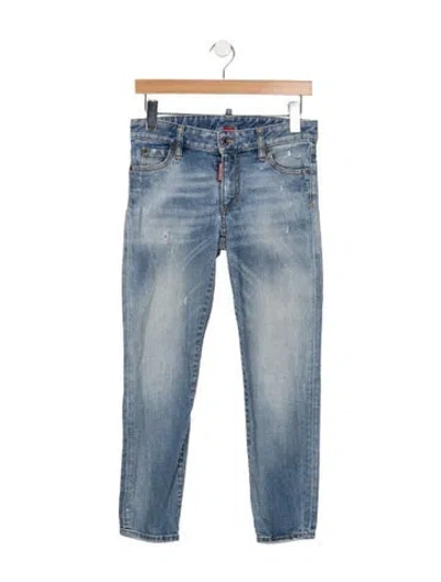 Pre-owned Dsquared2 Mid-rise Skinny Leg Jeans In Blue