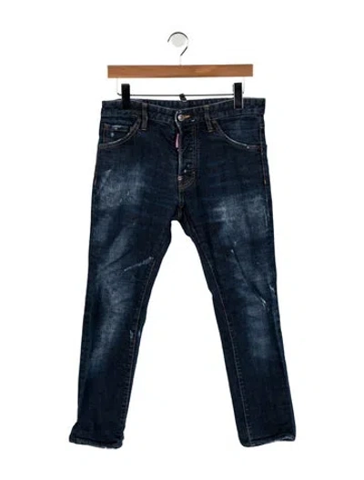 Pre-owned Dsquared2 Mid-rise Skinny Leg Jeans In Blue