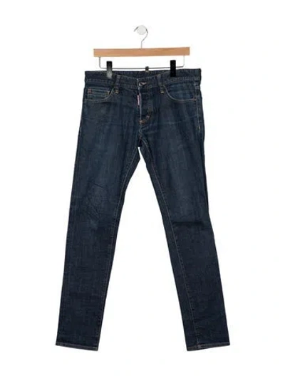 Pre-owned Dsquared2 Mid-rise Skinny Leg Jeans In Blue