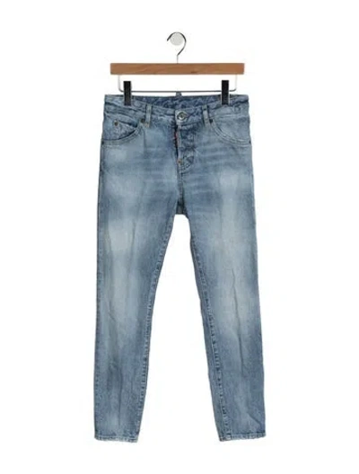 Pre-owned Dsquared2 Mid-rise Skinny Leg Jeans In Blue