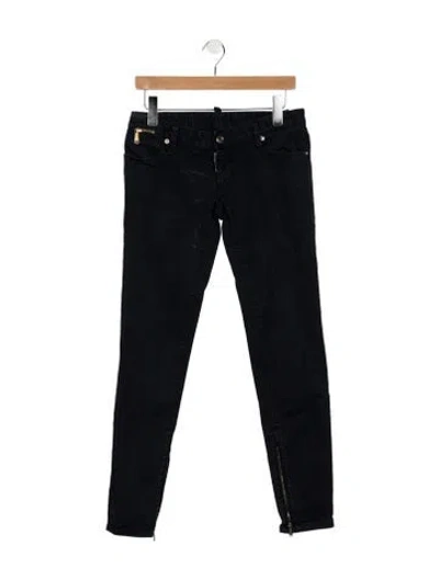 Pre-owned Dsquared2 Mid-rise Skinny Leg Jeans In Blue