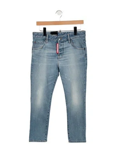 Pre-owned Dsquared2 Mid-rise Skinny Leg Jeans In Blue
