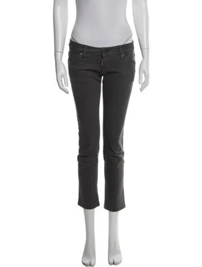 Pre-owned Dsquared2 Mid-rise Skinny Leg Jeans In Grey