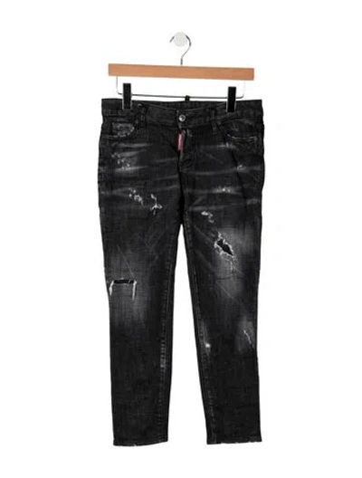 Pre-owned Dsquared2 Mid-rise Skinny Leg Jeans In Multi
