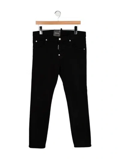 Pre-owned Dsquared2 Mid-rise Skinny Leg Jeans W/ Tags In Black