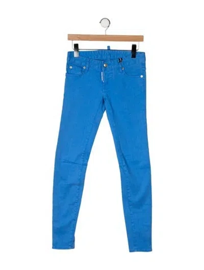 Pre-owned Dsquared2 Mid-rise Skinny Leg Jeans W/ Tags In Blue