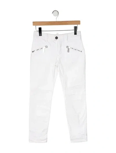 Pre-owned Dsquared2 Mid-rise Skinny Leg Jeans In White