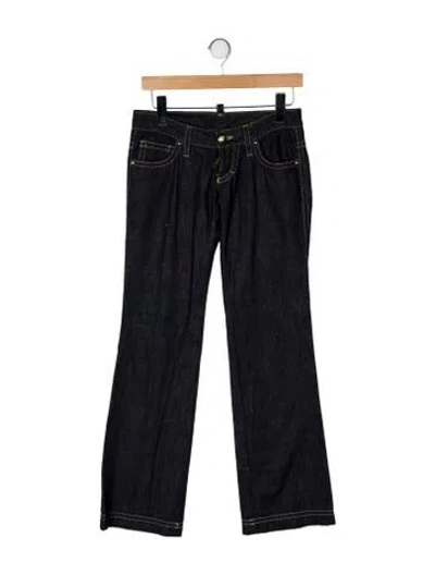 Pre-owned Dsquared2 Mid-rise Straight Leg Jeans In Blue