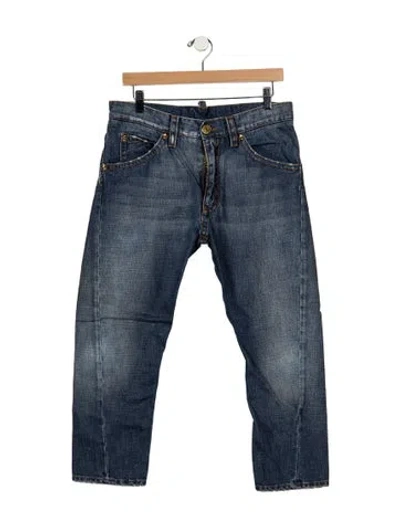Pre-owned Dsquared2 Mid-rise Straight Leg Jeans In Blue