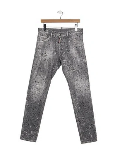Pre-owned Dsquared2 Mid-rise Straight Leg Jeans In Multi
