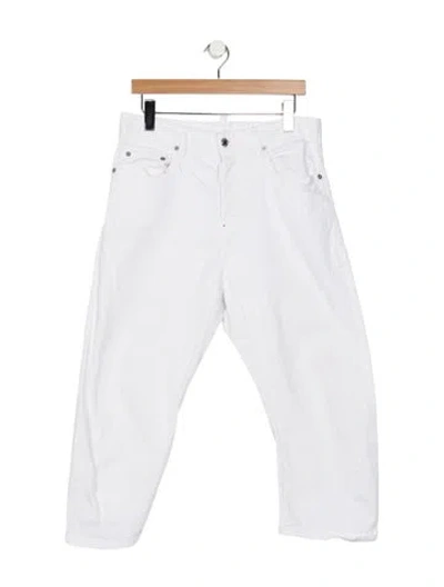 Pre-owned Dsquared2 Mid-rise Straight Leg Jeans In White