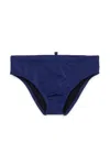 Dsquared2 Costume Slip Con Logo  Milano In Blue