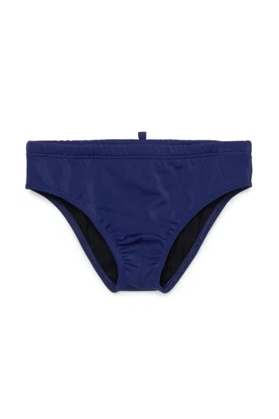 Dsquared2 Kids'  Milano Branded Briefs In Blue