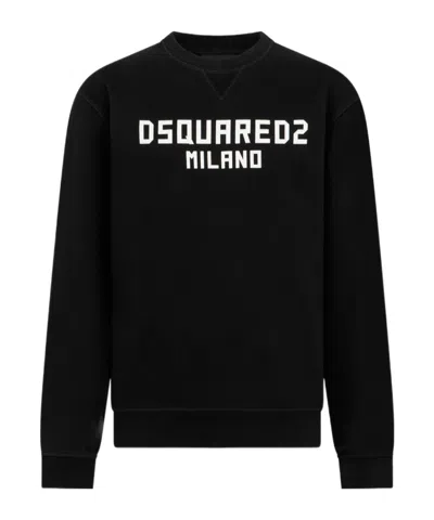 Dsquared2 Long-sleeved Sweatshirt In Black