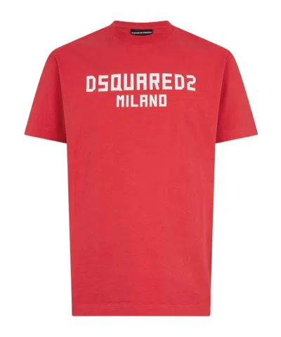 Dsquared2 Milano Cool Fit T-shirt In Red