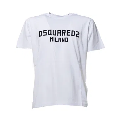 Dsquared2 Milano Cool Fit T-shirt In White Cotton In White 1