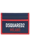 Dsquared2 Milano Credit Card Holder In Blue