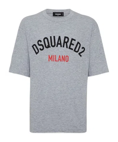 DSQUARED2 DSQUARED2 LOGO PRINTED CREWNECK T-SHIRT