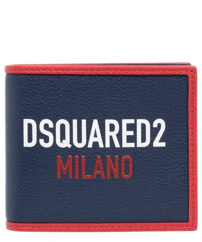 Dsquared2 Milano Wallet In Blue