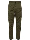 Dsquared2 Mens Green Sexy Slip-pocket Regular-fit Tapered-leg Stretch-cotton Trousers