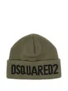 Dsquared2 Military Green Wool Hat