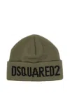 Dsquared2 Military Green Wool Hat