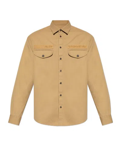 Dsquared2 Military Shirt In Brown