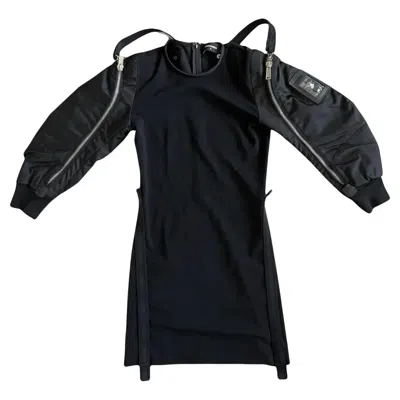 Pre-owned Dsquared2 Mini Bomber Dress Pre Fall 2016-2017 In Black