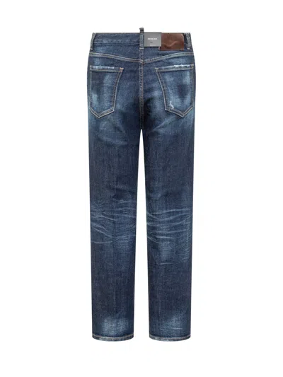 Dsquared2 Mini Boston Jeans In Navy Blue