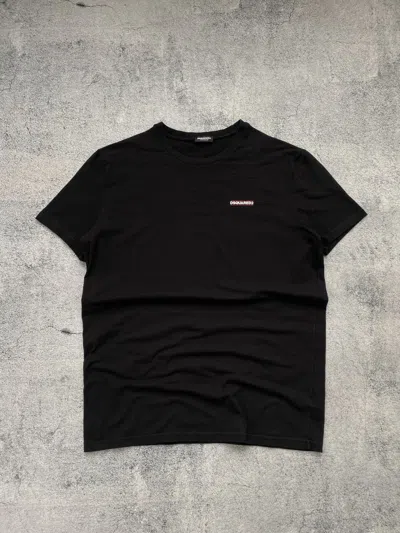 Pre-owned Dsquared2 Mini Box Logo Underwear Hype Black Slim Tee
