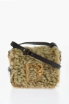 Dsquared2 Mini Cros Body Bag With Fur Detailing
