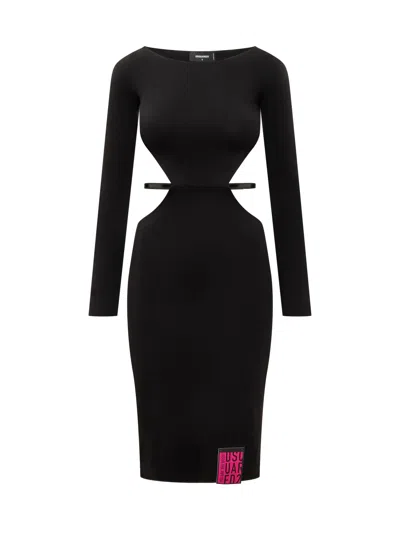 Dsquared2 Mini Cut Out Suit For Ss25 In Black