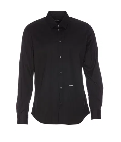 Dsquared2 Mini D2 Relaxed Shirt In Black