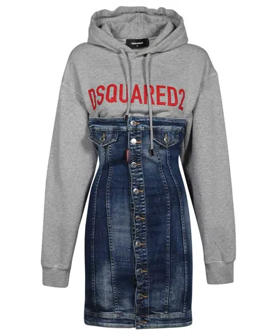 Dsquared2 Mini Dress In Blue