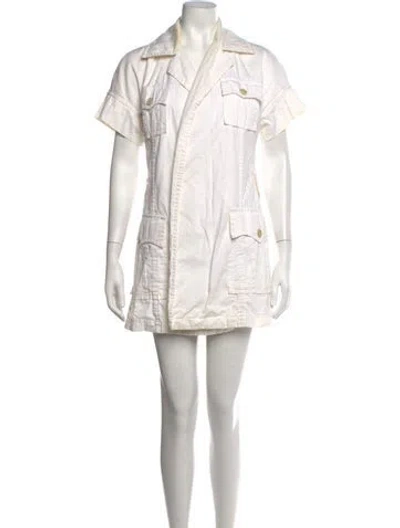 Pre-owned Dsquared2 Mini Dress In White