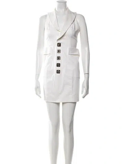 Pre-owned Dsquared2 Mini Dress In White