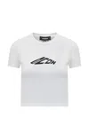 Dsquared2 Signature Icon Cropped T-shirt In White