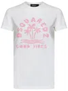 Dsquared2 Crew Neck Good Vibes Printed T-shirt In White