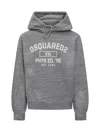 Dsquared2 Mini Hooded Sweatshirt In Gray