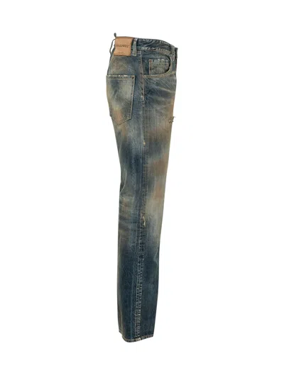 Dsquared2 Mini Jethe Fashionable Jeans In Navy Blue