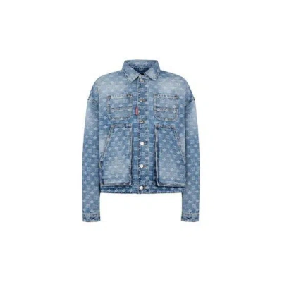 Dsquared2 Mini Kaban Jacket In Blue