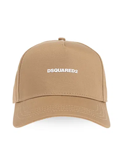 Dsquared2 Mini Logo Baseball Cap In Brown