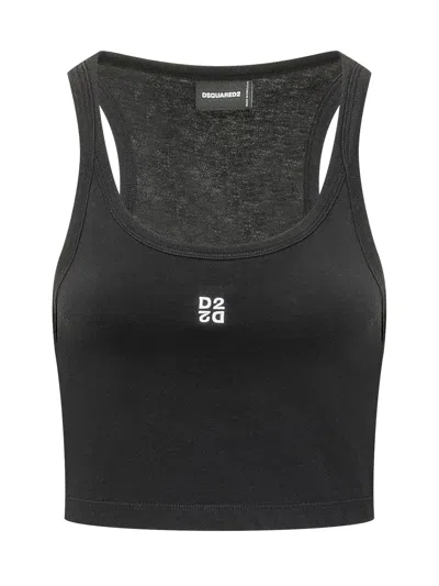 Dsquared2 Mini Logo Top For Spring/summer 2026 In Blue