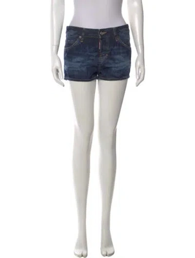 Pre-owned Dsquared2 Mini Shorts In Blue