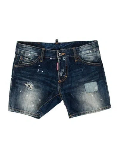 Pre-owned Dsquared2 Mini Shorts In Blue