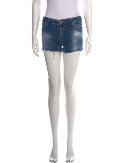 Pre-owned Dsquared2 Mini Shorts In Blue