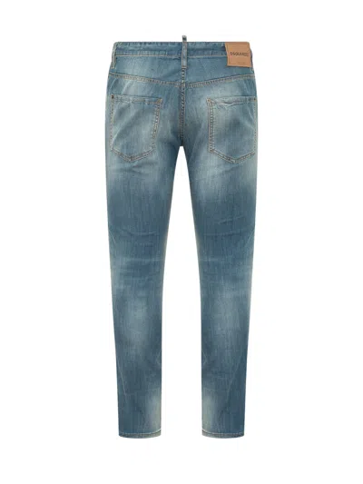 Dsquared2 Mini Skater Jeans With Bag In Denim