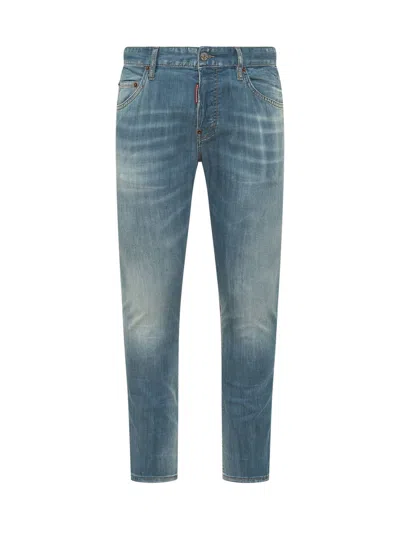 Dsquared2 Mini Skater Jeans With Bag In Denim